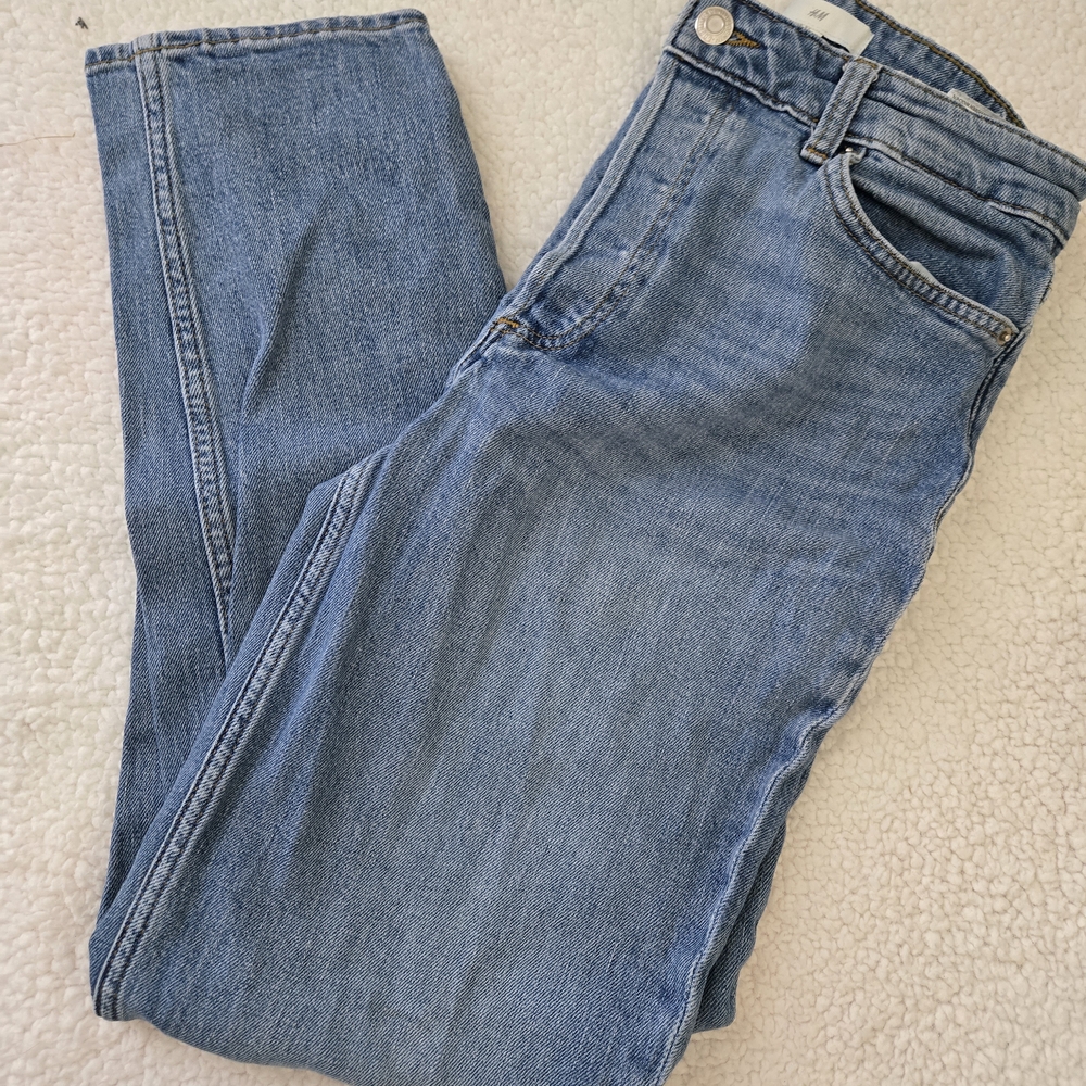 H&M Blue Straight Leg Jeans Classic Style